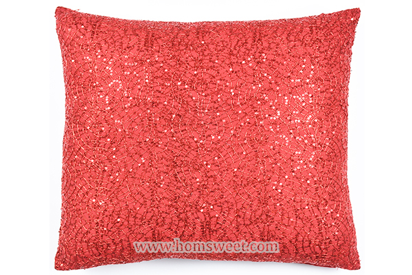 Luxury Sequined Velvet Pillow   