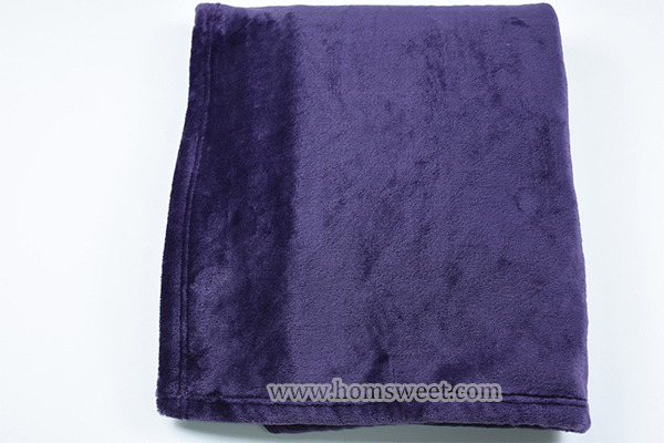 Hot Selling Solid Mink Fleece Throw