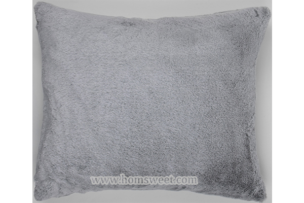  Super Soft Bottom Print Faux Rabbit Pillow    