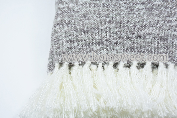 Elegant Faux Mohair Woven Throw