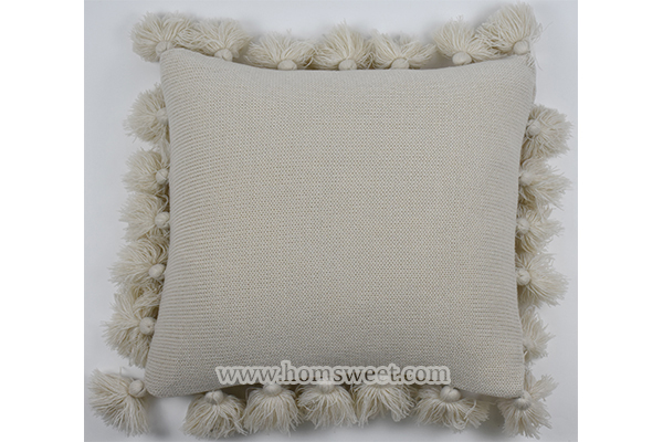 Luxury Knitted Tassel Pillow    