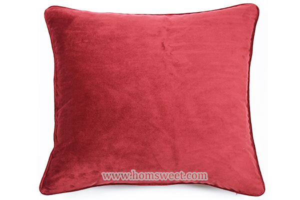 Classic Solid Velvet Pillow  